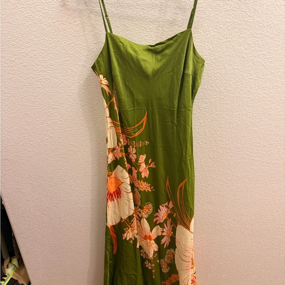Anthropologie Dresses & Skirts - NWT Farm Rio Anthropologie Olive Floral Slip Dress